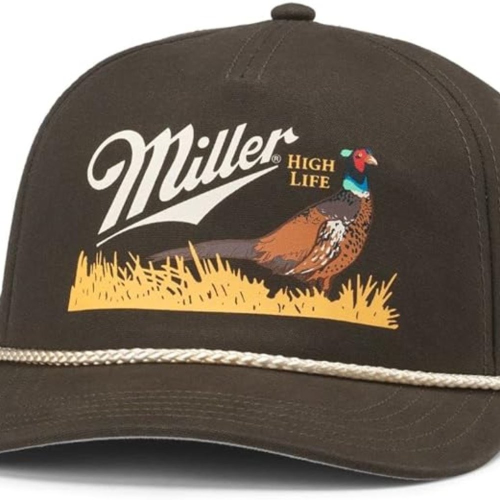 Officially Licensed Miller High Life Beer Canvas Cappy Rope Hat, Snapback, NWT